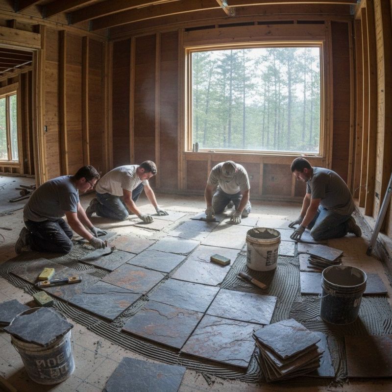 Stone Floor Installation in Kansas City, KS